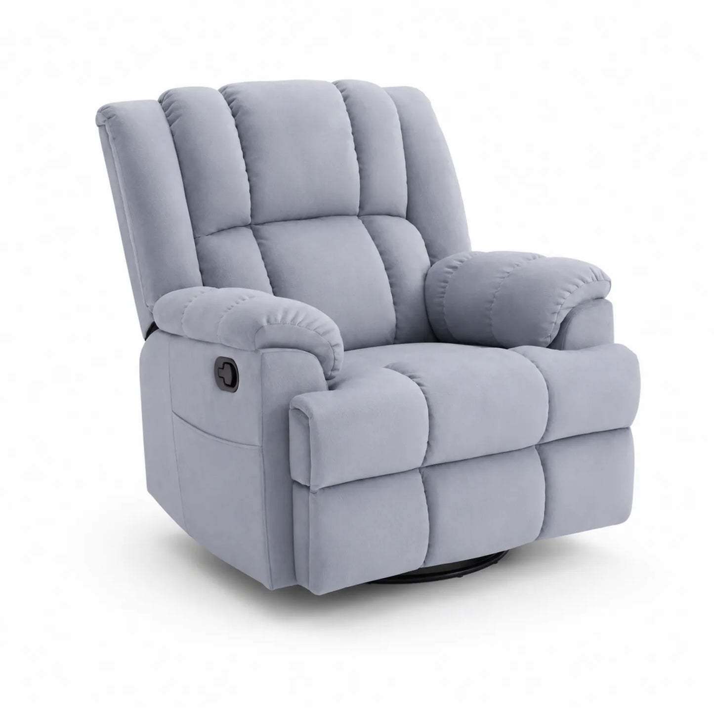 Relaxsessel Stoff Grau 100cm x 90cm x 105cm
