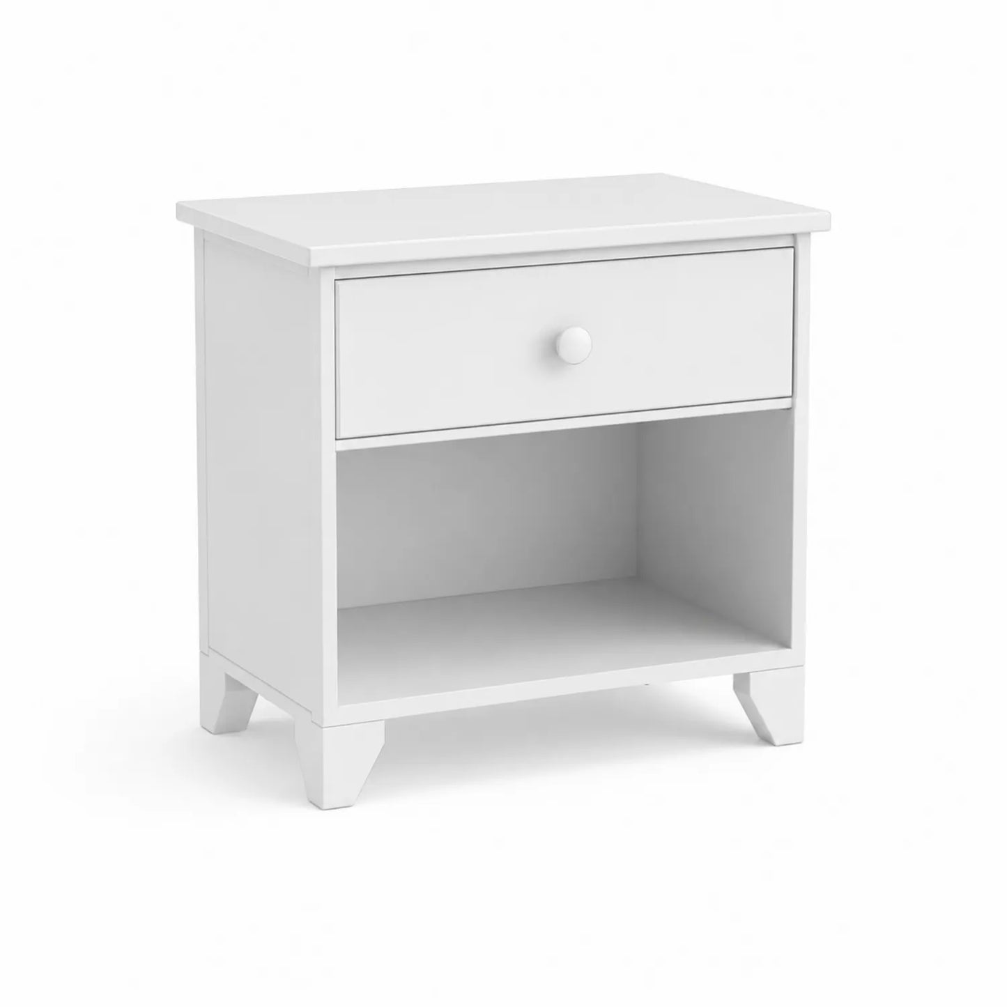 Nachttisch mit 1 Schublade MDF Weiß 50x40x35cm