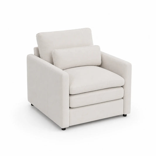 Sessel Beige Polyester 80x80x90 cm