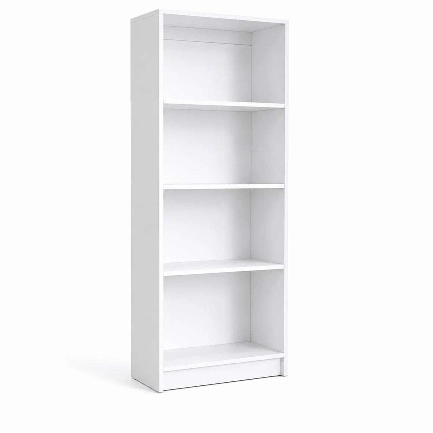 Bücherregal Weiß 4 Regalböden MDF