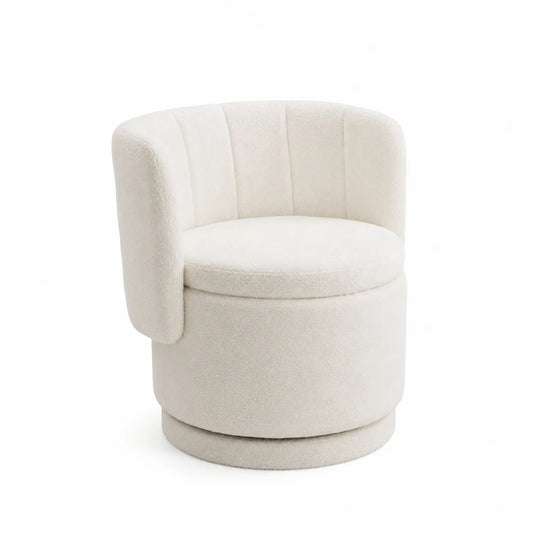 Drehstuhl Creme Polyester