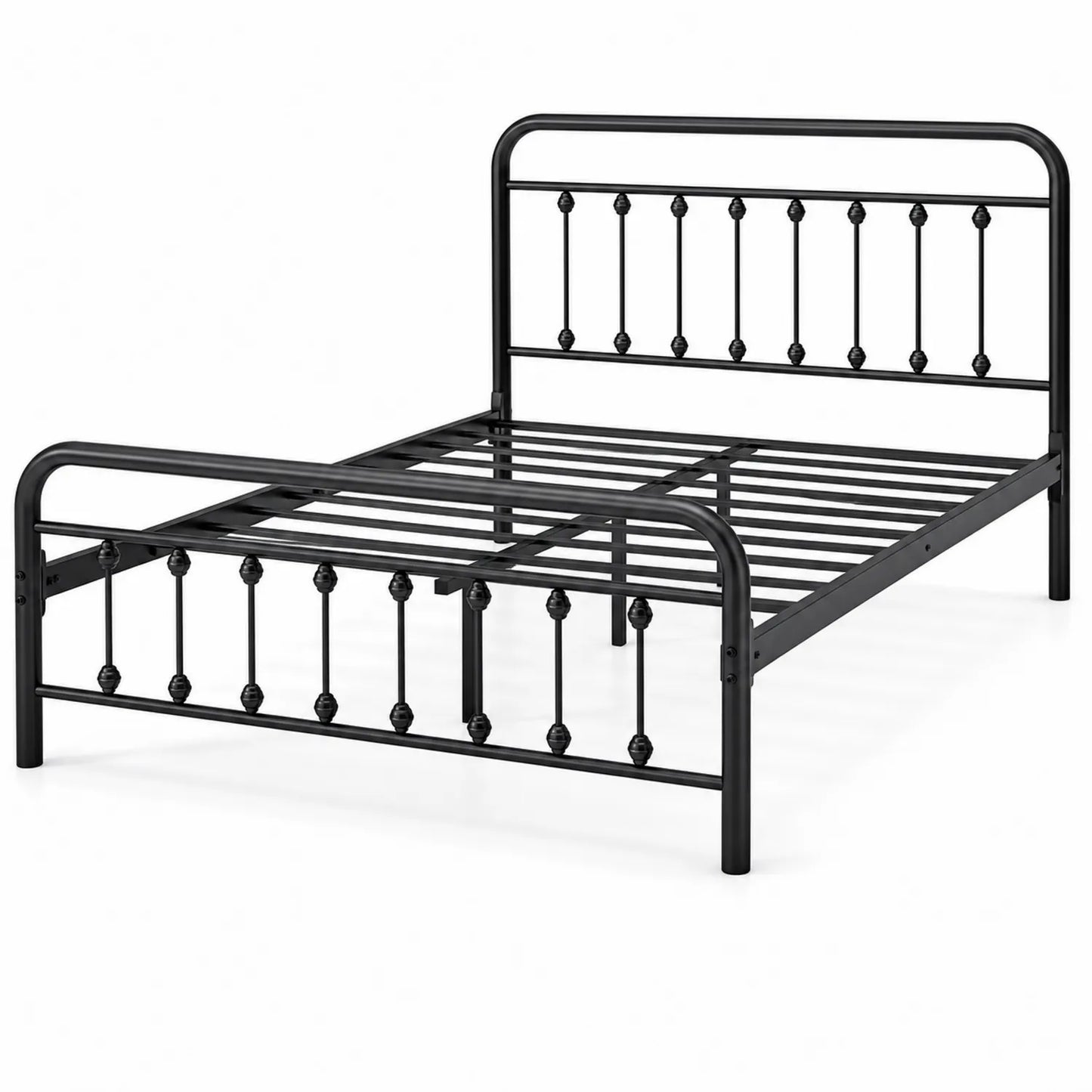 Metallbett Schwarz 140x200 cm