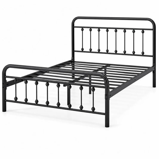 Metallbett Schwarz 140x200 cm