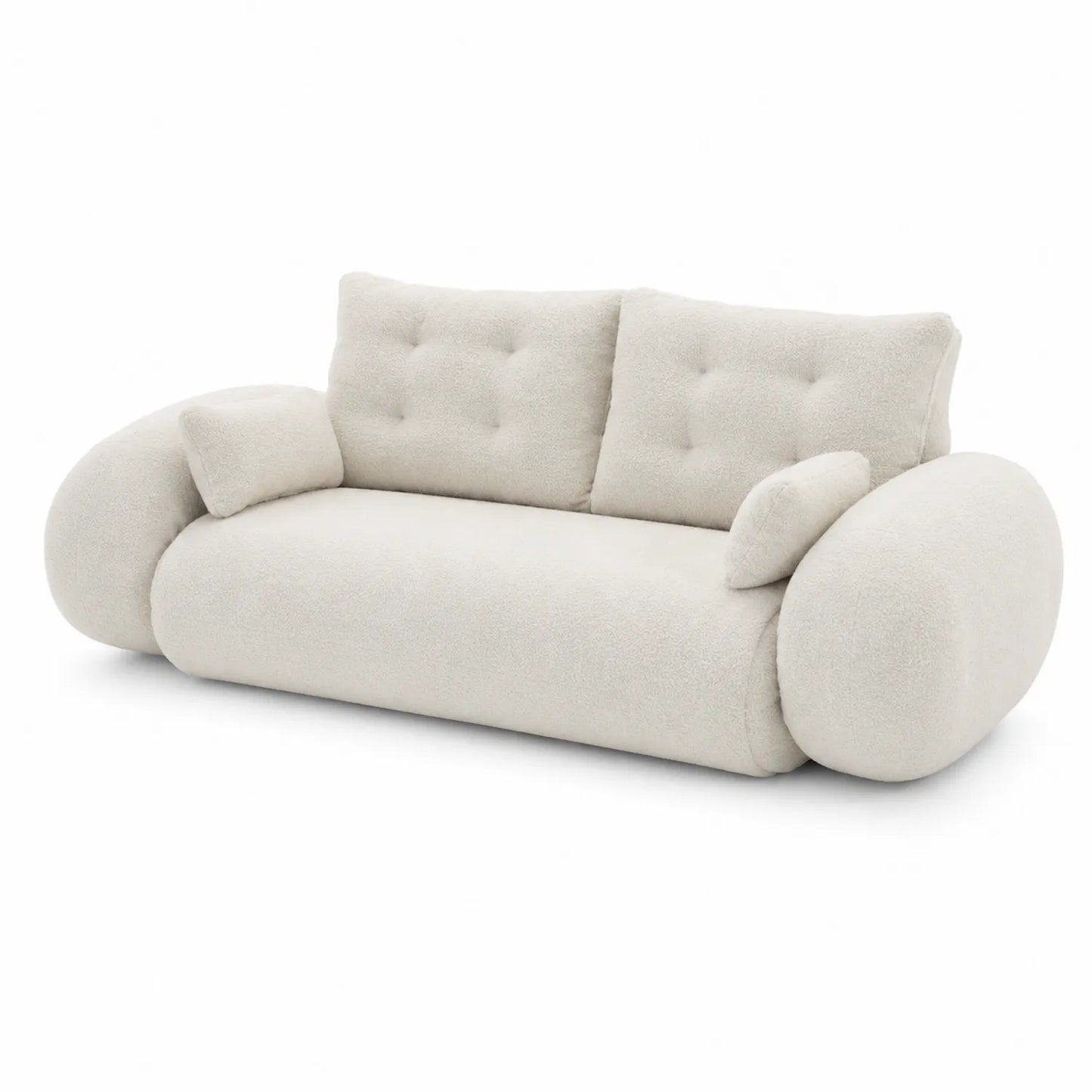 3-Sitzer Sofa Bouclé Creme