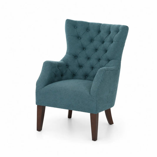 Sessel Stoff Polyester Blau 75x80x100cm
