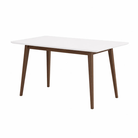 Esstisch rechteckig MDF Lackiert 120x80 cm Holzbeine